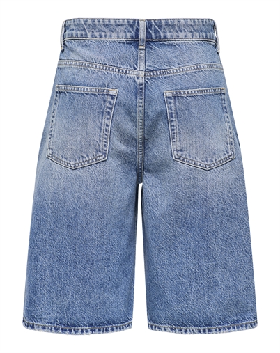 Only - ONLMate Reg Baggy Long Shorts - Medium Blue Denim